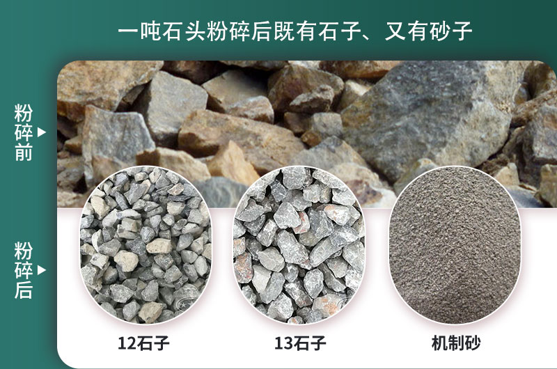一噸石頭能出多少噸石子，石子破碎設備有哪些